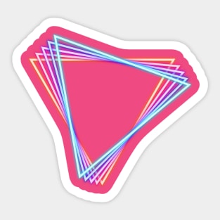 triangle rainbow Sticker